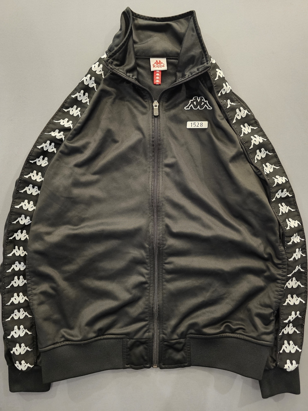 Kappa 222 Banda Omini Logo Track Jacket - Black/White - Men’s Small